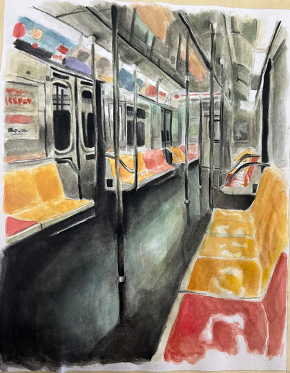 “SubWays” — WaterColor — 2024